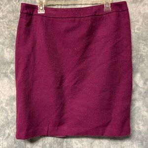 Purple midi skirt- zippered back w/small slit